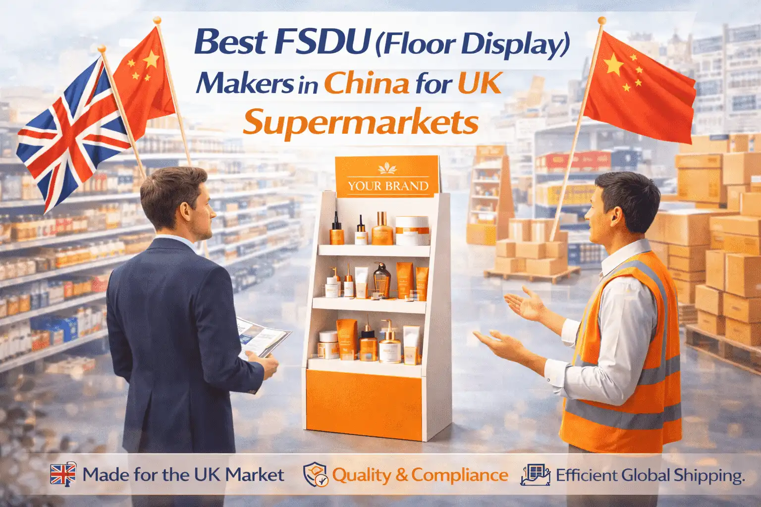 Best FSDU (Floor Display) Makers in China for UK Supermarkets